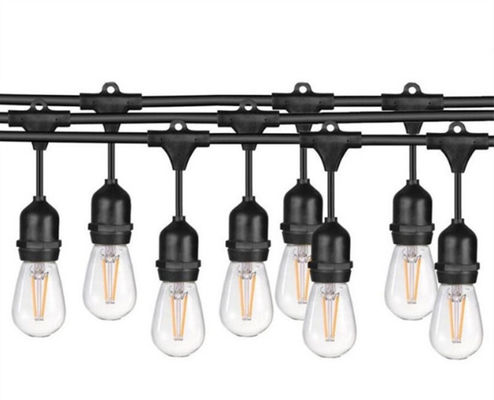 12 Haupt-Birnen-Ketten-Lichter S14 LED, 24 Ketten-Lichter FT im Freien
